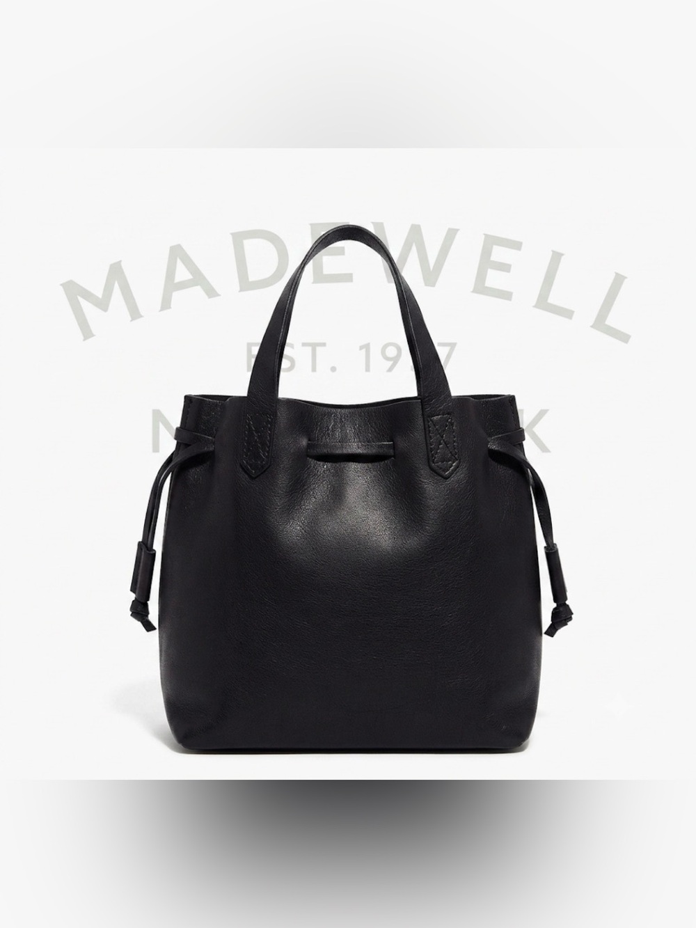 Authentic Madewell designer black leather mini handbag purse